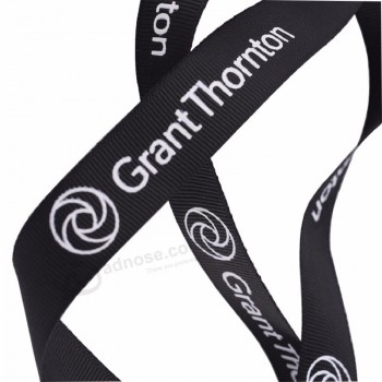custom printed logo satin ribbon
