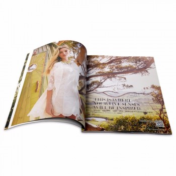 Chine Fabricant en gros Haute Qualité Personnalisé Couleur Pas Cher Produit Publicité Parfait Relié A4 Impression De Magazine De Mode