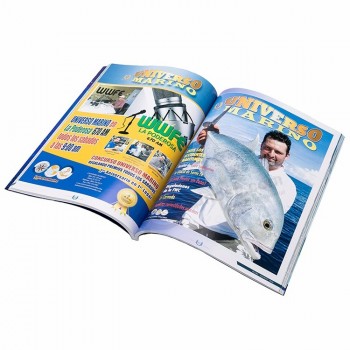 Papier de soie mensuel de bonne qualité reliure parfaite impression de magazine personnalisé