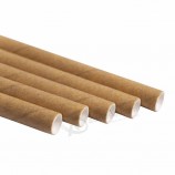 schöne Kraftpapierverpackung benutzerdefiniertes Logo Trinkpapierstrohhalme Kraftpapierstrohhalme