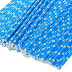 Fabricant de paille en papier jetable imprimé coloré et respectueux de l’environnement personnalisé en Chine