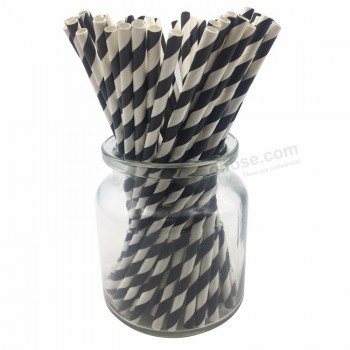 Paille de thé à bulles biodégradable FDA Paille en papier à boire