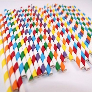 FDA SGS Paille en papier jetable biodégradable