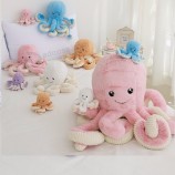 venta caliente al por mayor pulpo de dibujos animados de felpa personalizado lindo pulpo de peluche juguetes de peluche de animales de peluche