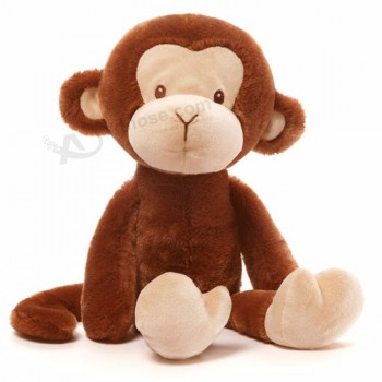singe peluche doux moelleux peluche animal assis jouet personnalisé