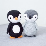 vrolijke handgemaakte gehaakte amigurumi beer gehaakte pop baby zachte pinguïn dier speelgoed voor kinderen