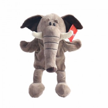 Custom jungle animal cartoon style plush toys Preschool Education Elephant Hand Puppets For Story Telling