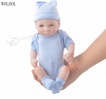 10 polegadas 24 cm handmade renascer bonecas recém-nascidas de vinil cheio de silicone boneca bebê menina presente de aniversário bonecas