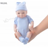 10 pouces 24cm fait à la main Reborn Newborn Dolls plein vinyle Silicone bébé fille poupée anniversaire cadeau bébé poupées