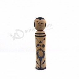 handgemaakte geschilderde houten Toy Peg pop