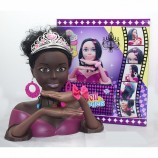 Plastique Nouveaux Produits Belle Robe Africaine Jusqu’à Jouet Poupée Tête Pour Fille