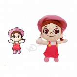 OEM Design Super Doux Tissu mignon Poupée Personnalisé En Peluche Animal En Peluche Jouets Bébé Poupée