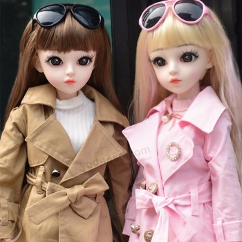 DORISDOLL 1/3 BJD Poupée 60cm rotule articulée corps poupée silicone poupée bébé avec des vêtements faits à la main Jouets réalistes pour les filles en gros