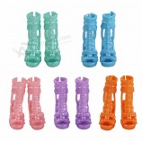 Zapatos de muñeca ucanaan sandalias de tacones de plástico para 1/6 muñecas de bebé accesorios juguetes