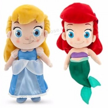 Custom Cinderella Plush Doll carton character toy customize soft Toys for kids