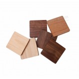 Manjing Modern Design Table Set de table carré en bois de bambou Sous-verre