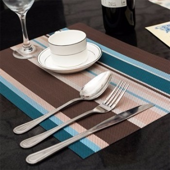 Napperon de vente chaude Table de tapis de salle à manger en PVC, tapis de papier