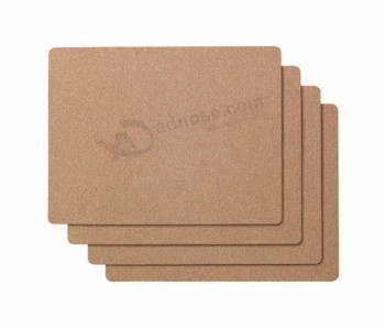 Promotional Reusable Personalised Custom Print Logo Heat-Resistant Cork Backed Placemats And Coasters