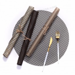 Sets de table professionnels en pvc de haute qualité sets de table en bambou