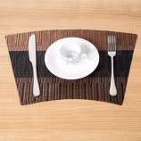 Set de table en pvc de bambou antidérapant de vente chaude