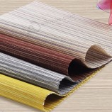 Certification UV ZNZ Tissé OEM PVC Napperon en bambou