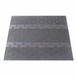 Sets de table en vinyle tissé de qualité supérieure, sets de table antidérapants tissés en pvc durable, sets de table en grille de pvc tissé en bambou