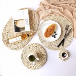 Sets de table de forme ronde 100 % fait main en bambou