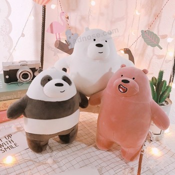 We bare bears plush Toy cute cartoon plush soft stuffed animal doll