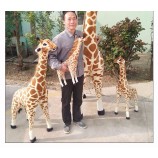 ICTI Wholesale realistic stand giraffe plush toy stuffed animal