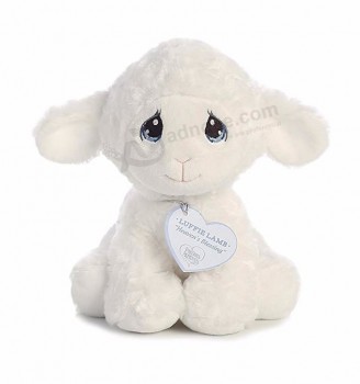 卡哇伊定制可爱的毛绒动物软毛绒绵羊玩具小羊毛绒玩具