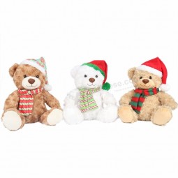 New 2020 Peluche White Brown Soft Teddy Bear Stuffed Animal Teddy Bear Plush Toy For Christmas Gifts