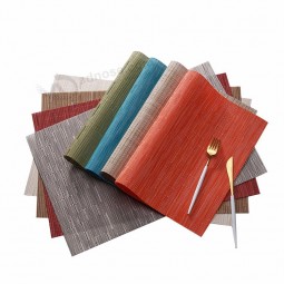 europese antislip isolatie bamboe servies hotel western food teslin pvc placemat groothandel