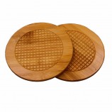 Dessous de table rond en bambou Set de table en tasse de bambou pour les ventes chaudes