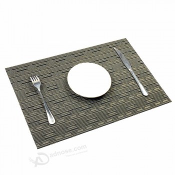 placemat plástico de bambu clássico chinês personalizado do pvc para o chá