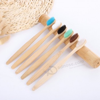 Eco-Friendly Natural Laser Engraved Private Label Logo Wood Bamboo Toothbrush
