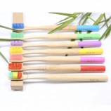FDA BSCI FSC Certification Logo personnalisé Couleur en gros Naturel Adulte Hommes Femmes Brosse à dents en bambou