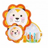 Vente en gros d’ensembles de vaisselle en fibre de bambou ensembles de vaisselle pour bébé ensemble de vaisselle en fibre de bambou pour enfants