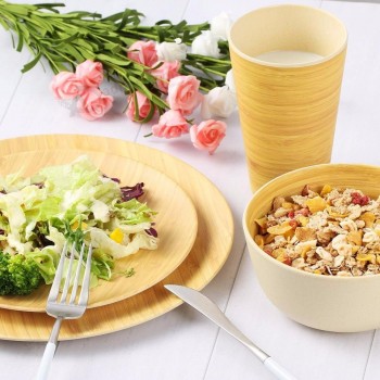 Bamboo Fiber Dinnerware Sets Bamboo Fiber Plate Bamboo Tableware Set  Kids Dinnerware Sets Dishwasher Safe