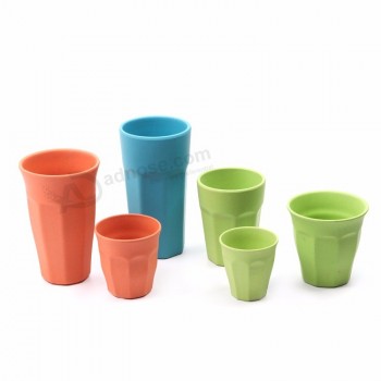 Impression personnalisée petite tasse à café en fibre de bambou réutilisation sans poignée