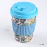 친환경 분해 가능한 재사용 가능한 천연 대나무 섬유 커피 컵