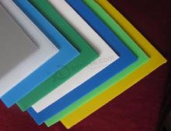 Feuille ondulée en plastique creux PP populaire et respectueuse de l’environnement