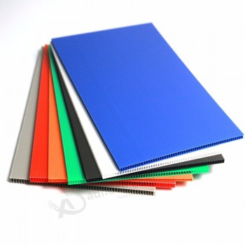 colored / multiwall sheets H line Pp hollow sheet/pp floor protection/corrugated layer Pad corflute sapling protection