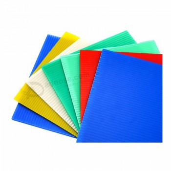 2mm.3mm PP Hollow Sheet colorful Corrugated Plastic printing hollow sheet