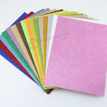 Imprimé en 3D recyclé Goma 1mm Glitter Blanc Rose Coloré EVA Feuilles de mousse avec adhésif