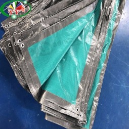 grüne Farbe hdpe gewebte Stoffplane, ldpe laminierte PE-Plane, LKW-Abdeckung Plane Plastikfolie