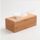 Boîte de mouchoirs en bambou pour bureau à domicile Bureau Boîte d’essuie-tout en bois Serviette d’hôtel Porte-bois Type de siège de ménage Canister