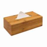 Boîte à mouchoirs en bois de bambou naturel et écologique pour l’hôtel et la maison
