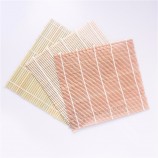 Différentes couleurs en option Riz japonais Fabricant d’aliments Tapis de rouleau de sushi en bambou