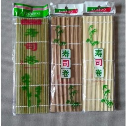 натуральный цвет бамбука суши прокатки коврики