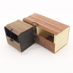caixa de presente de alta qualidade tecer artesanato artesanal de bambu